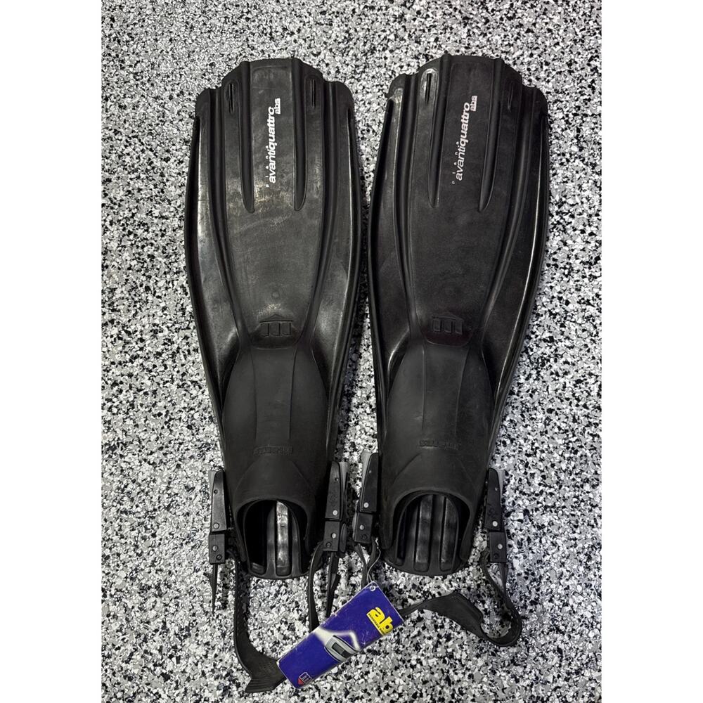 MARES Open Heel Plana Avanti Quattro Scuba Diving Swim Fins Sz Small Adjustable